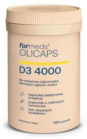 Olicaps D3 4000 (120 capsule) în ulei MCT Formeds