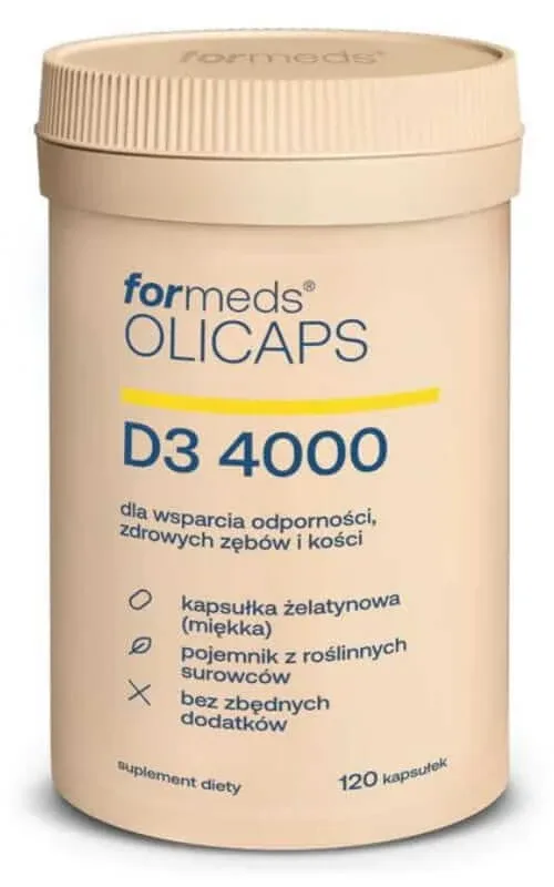 Olicaps D3 4000 (120 capsule) în ulei MCT Formeds — preț și oferte