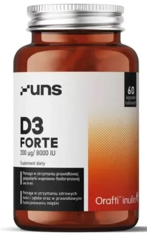 Vitamina D3 Forte 200 µg / 8000 UI 60 capsule UNS