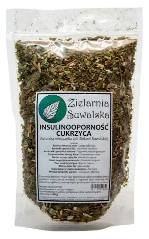 Ierburi Rezistență la insulină și diabet 200g Suwalska Zielarnia Suwalska Klimuszko Zielarnia Suwalska — preț și oferte