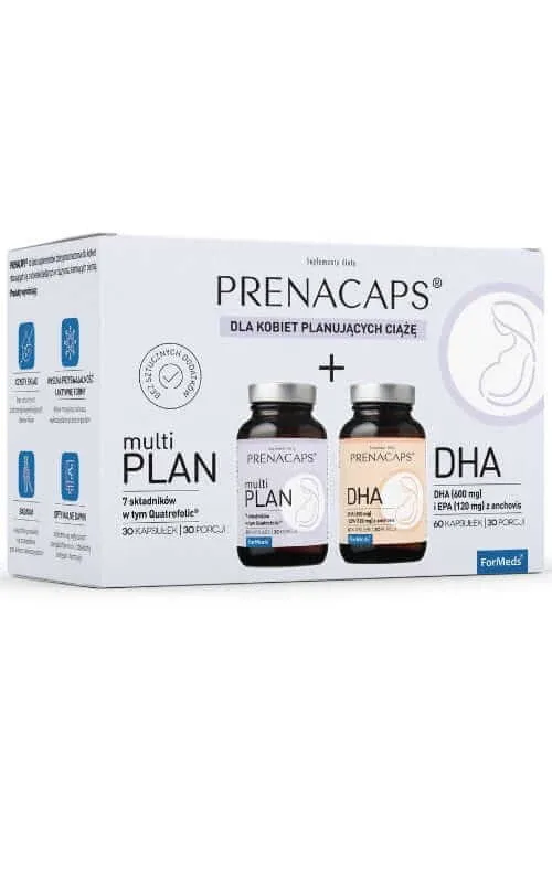PRENACAPS multiPLAN 30 capsule + DHA 60 capsule ForMeds — preț și oferte