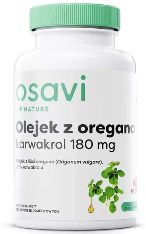 Ulei de Oregano Carvacrol 180mg 120 capsule Osavi — preț și oferte