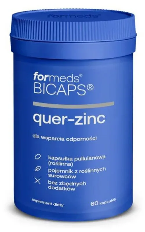 Bicaps Quer-Zinc ( Quercetin Zinc Vitamina C) 60 capsule Formeds — preț și oferte