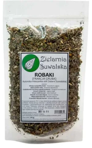 Herbs Worms 200g (fracțiune grosieră) amestec de plante proprietar Suwalska Zielarnia Suwalska