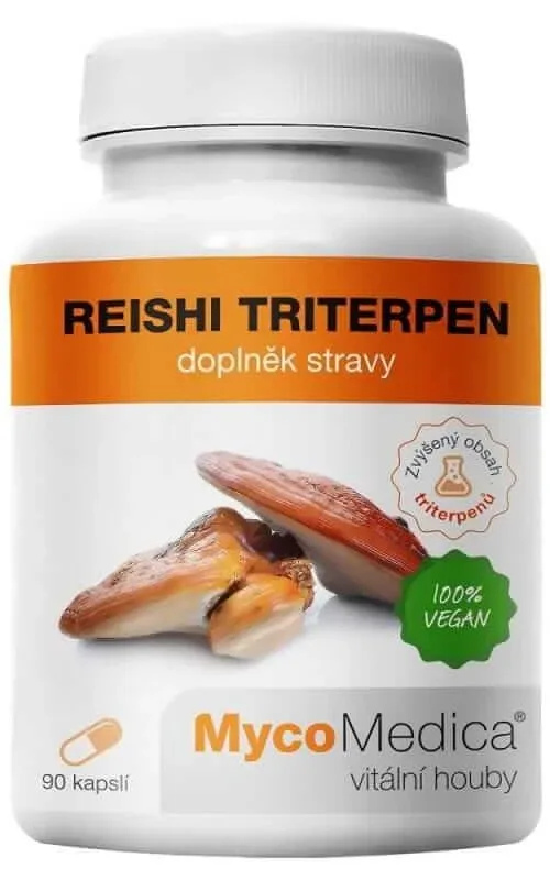 Reishi Triterpen 20 % polizaharide 10 % triterpene 90 caps MycoMedica — preț și oferte