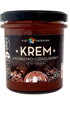 Cremă de migdale și ciocolată KETO 300g FIVE CHANGES