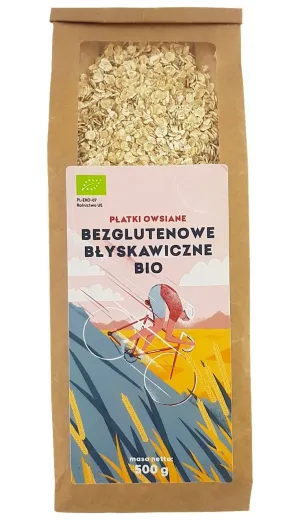 Fulgi de ovăz instant fără gluten BIO 500g FIVE CHANGES