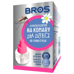 Bros, repelent electric împotriva țânțarilor pentru copii de la vârsta de 1 an, 60 de nopți