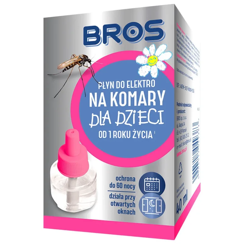 Bros, repelent electric împotriva țânțarilor pentru copii de la vârsta de 1 an, 60 de nopți — preț și oferte