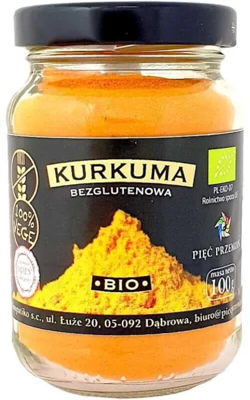 Curcuma fără gluten BIO 100g FIVE CHANGES — preț și oferte