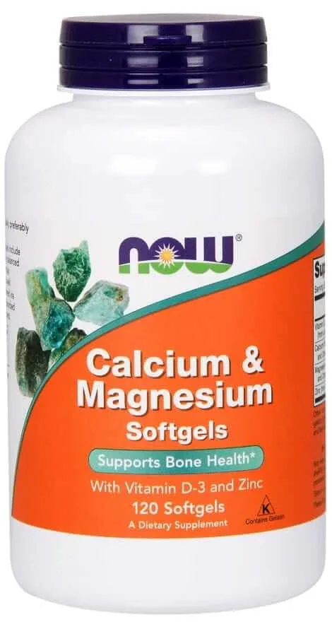 NOW Foods Calciu și magneziu cu Vit D și zinc Calciu, magneziu, D3, zinc 240 capsule — preț și oferte