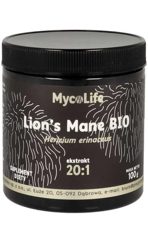 Coamă de leu - coneflower - extract BIO 20:1 100g MYCOLIFE — preț și oferte