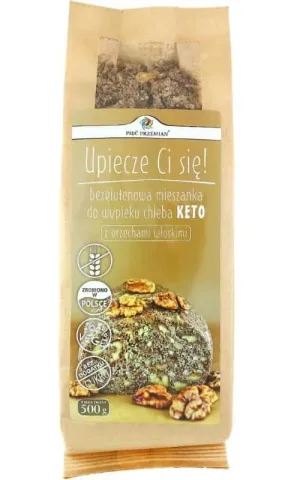 Amestec de panificație KETO cu nuci fără gluten 500g FIVE CHANGES