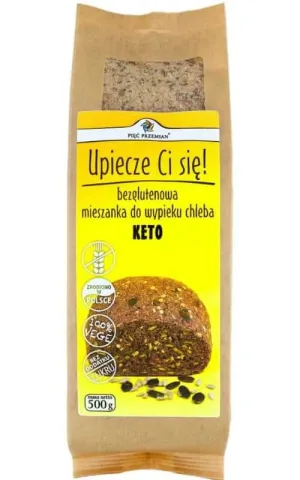 Amestec pentru fabricarea pâinii fără gluten KETO 500g FIVE CHANGES
