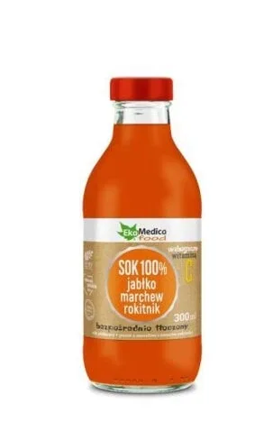 Suc de mere, morcov, cătină de mare, 300 ml EkaMedica — preț și oferte