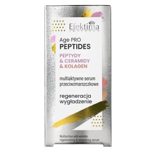 EFEKTIMA Age Pro Peptides Multiactive Anti-Wrinkle Serum Peptides & Ceramides & Collagen Regeneration Smoothing, 30 ml Efektiva — preț și oferte