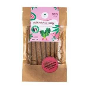 Rulouri de rubarbă natural sănătoase cu o notă de luteină naturală de mentă, 50 g