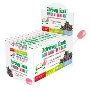 Acadea sănătoasă MNIAM-MNIAM Gât, laringe și corzi vocale aromate cu coacăze negre, 40pcs