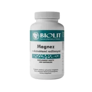 BIOLIT Magneziu cu extracte de plante, 180 capsule