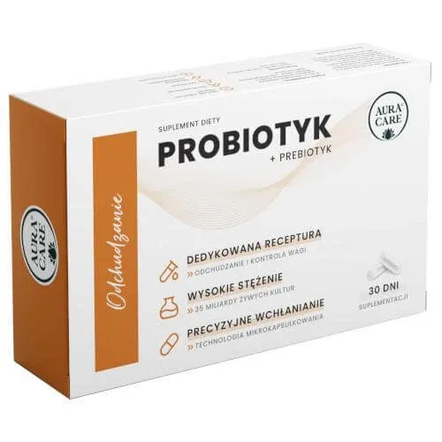 Aura Care Slimming Probiotic + prebiotic, 30 capsule — preț și oferte