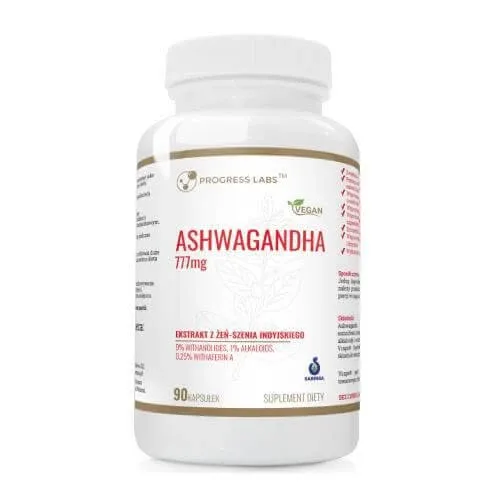 Progress Labs Ashwagandha Extract 777mg, 90 caps — preț și oferte