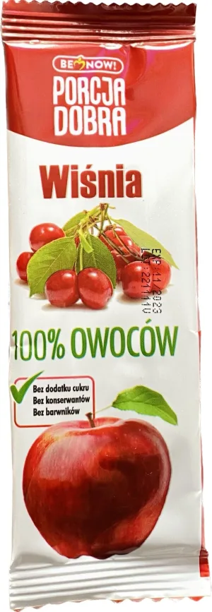 Pure Life Fruct Leaf Snack cu mere și cireșe 16 g
