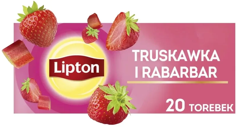 Lipton Strawberry Rhubarb ceai de fructe 20 pliculețe — preț și oferte