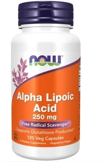 Now Foods Acid alfa-lipoic 250 mg 120 capsule — preț și oferte