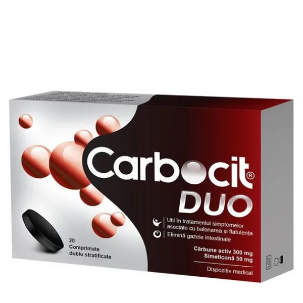 Carbocit DUO, Biofarm | 20 comprimate dublu stratificate — preț și oferte