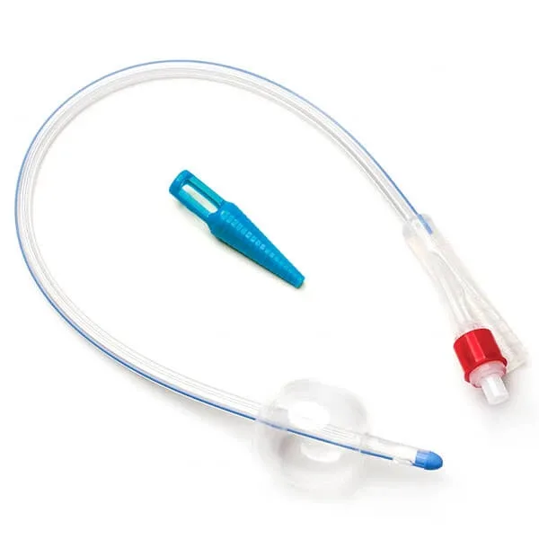 Cateter uretral Foley, 2 căi cu valvă din plastic, 100% silicon, cu contrast pentru raze X, CH 16, 1 buc ZARYS — preț și oferte