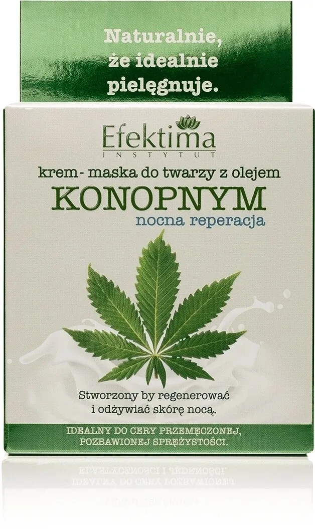 Crema-mască de față EFEKTIMA cu ulei de cânepă pentru noapte 50 ... — preț și oferte