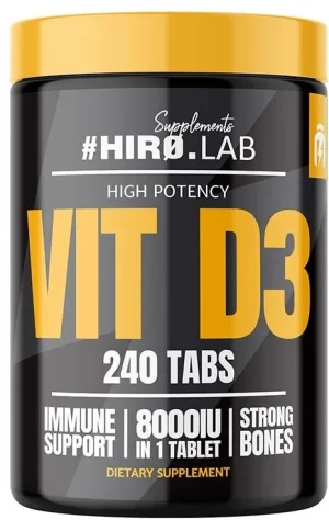 HIRO.LAB Vitamina D3 8000IU 240 comprimate