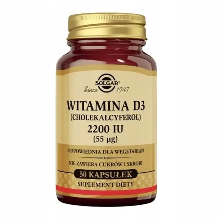 SOLGAR Vitamina D3 2200 UI (55 mcg) 50 capsule — preț și oferte