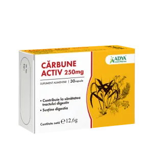 Carbune Activ 250 mg, Adya Green Pharma | 30 capsule