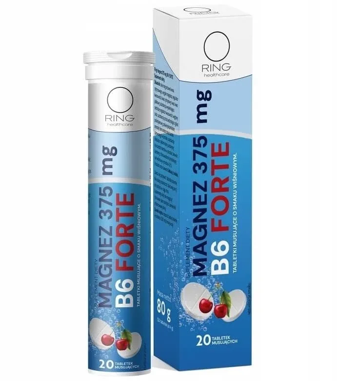 Ring Magneziu 375 mg B6 Forte 20 comprimate efervescente — preț și oferte