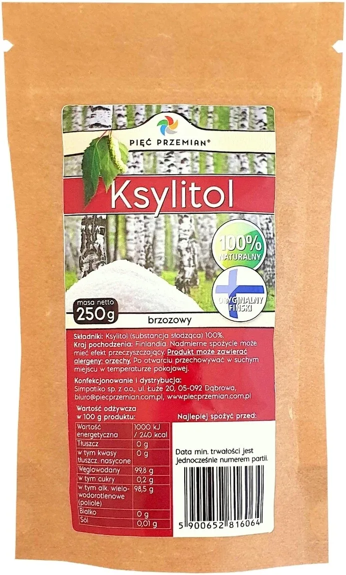 Cinci transformări Xilitol 250 g — preț și oferte