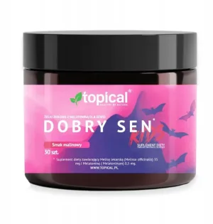 Topical Good Sleep Kids Gelatină aromă de zmeură 30 buc