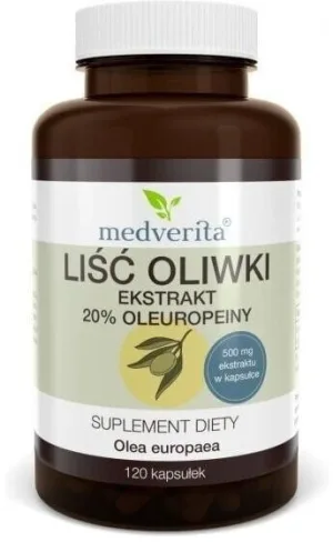 Medverita Frunză de măslin 500 mg 120 capsule