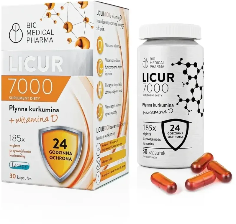 LICUR7000 + Vitamina D 30 capsule — preț și oferte