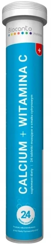 Calciu 300 mg + Vitamina C 60 mg 24 comprimate efervescente — preț și oferte