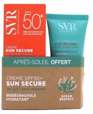 SVR Sun Secure Dermocosmetic Kit, cremă SPF50+, 50ml + ...
