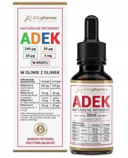 Altopharma Vitamine naturale A, D, E, K Drops în ulei de ... — preț și oferte