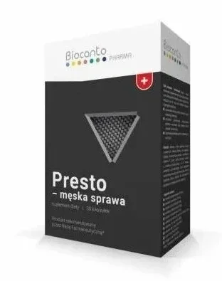 Biocanto Presto - problemă masculină 30 capsule — preț și oferte