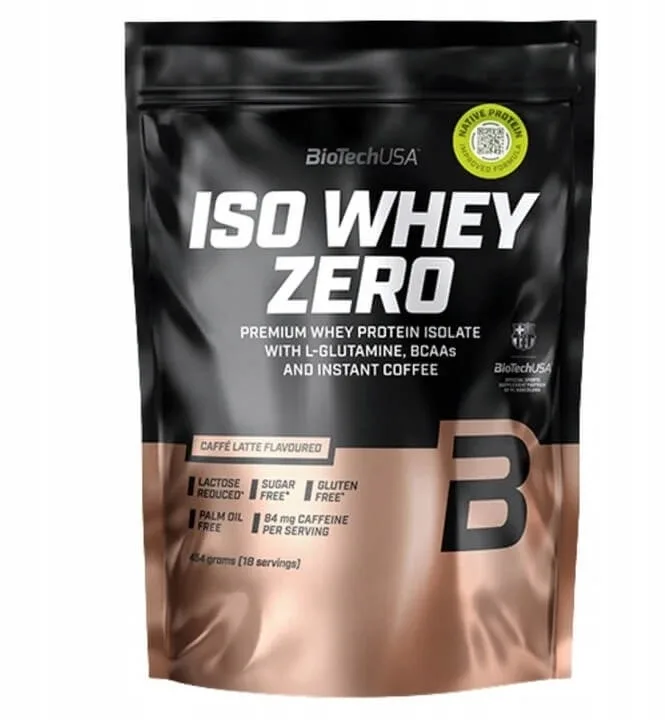 BioTech USA Iso Whey Zero proteine Caffe latte aromă 454 g — preț și oferte