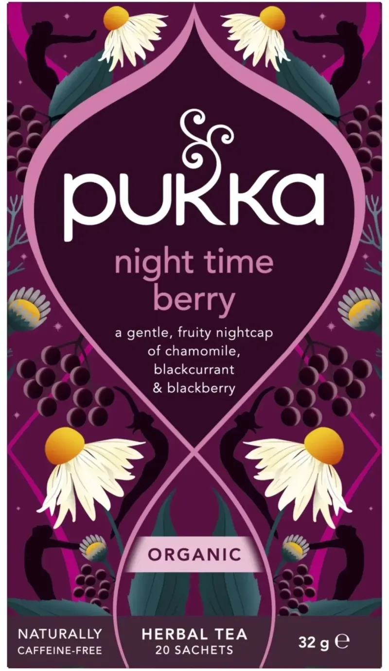 PUUKA Organic Night Time Berry Herbal Tea 20 pliculețe — preț și oferte