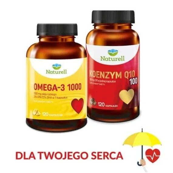 NATURELL Coenzima Q10 100 120 capsule + Naturell Omega-3 ... — preț și oferte