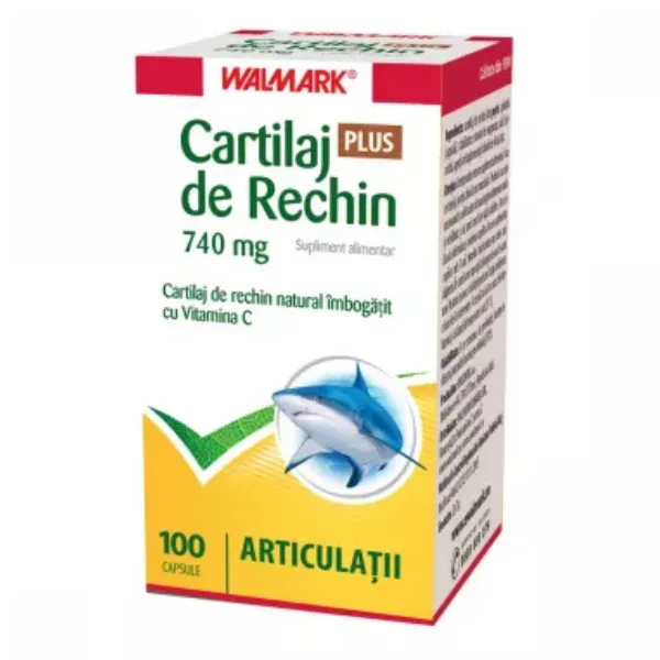 Cartilaj de Rechin Plus 740 mg, Walmark | 100 capsule — preț și oferte
