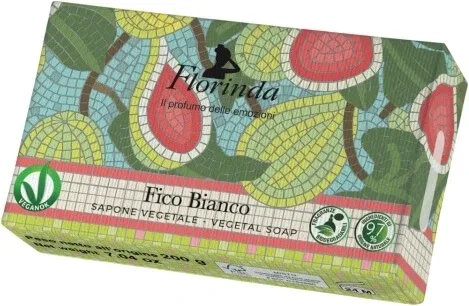 FLORINDA Săpun natural italian mozaic alb de smochine 200 g — preț și oferte
