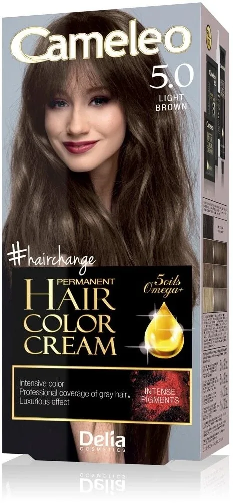 DELIA CAMELEO Omega II 5.0 Vopsea de par maro deschis Delia Cosmetics — preț și oferte