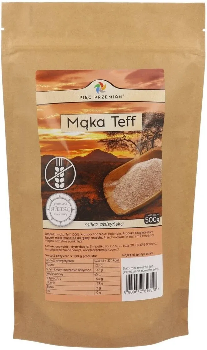 Five Transformations Făină de teff fără gluten 500 g — preț și oferte